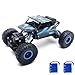 Cheerwing 118 Rock Crawler 24Ghz Remote Control Car 4WD Off Road RC Monster Truck 2 Battery Blue - Image 4
