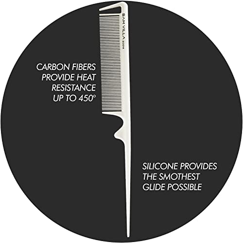 Sam Villa Signature Series Rat Tail Comb Cutting, Styling & Teasing Comb - Image 3