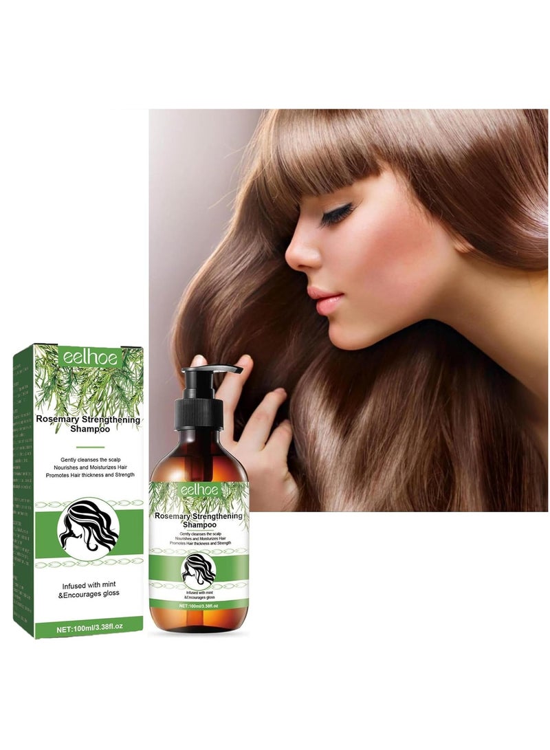 EELHOE Rosemary Mint Strengthening Shampoo, Rosemary Shampoo for Hair Growth, Vegan Shampoo Against Hair Loss with Biotin, Organic Shampoo for Women and Men - Image 1
