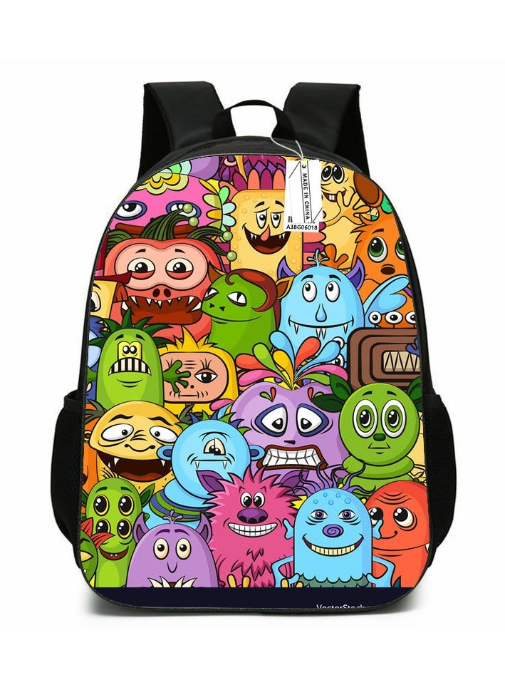 Anime cartoon cute new student backpack for boys and girls shoulder bag