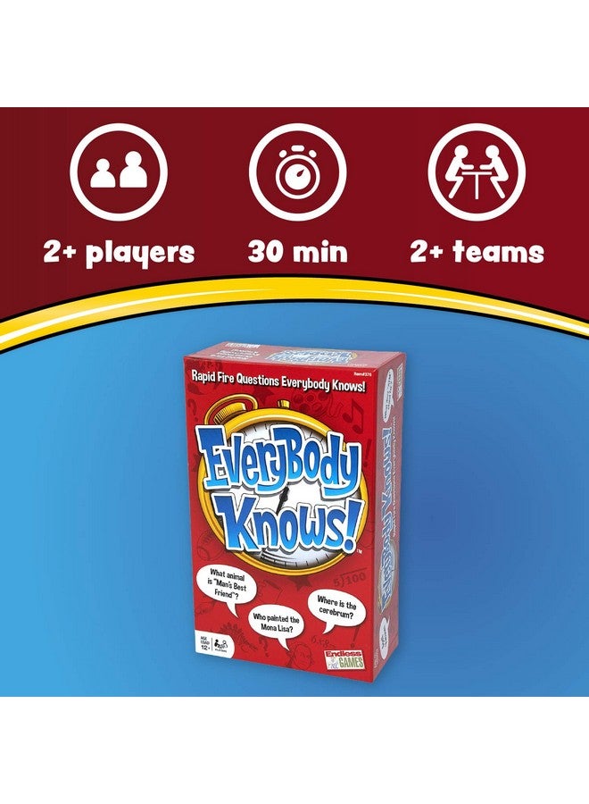 Endless Games Everybody Knows! - Trivia Card Game - 2018 Edition - Image 2