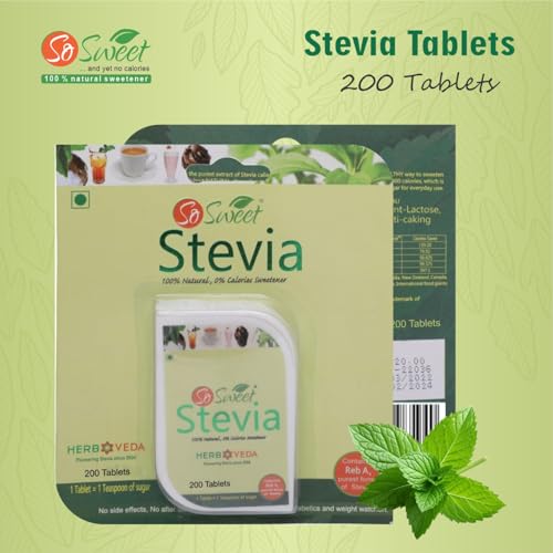 So Sweet Stevia Table 200 Sugar Free Natural Zero Calorie Sweeneter -Pack of 4 - Image 4