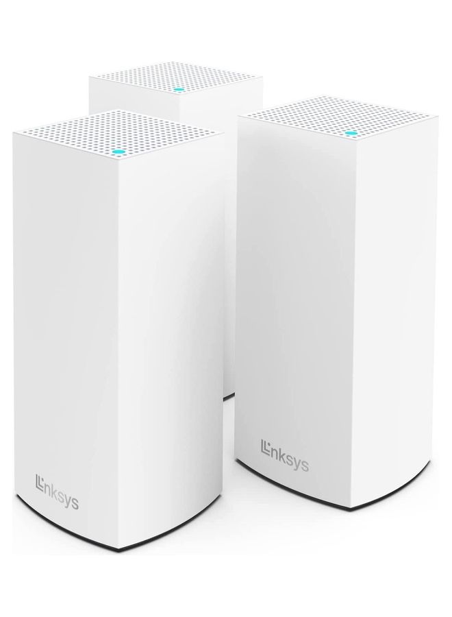 LINKSYS Atlas Pro 6 Velop Dual Band Whole Home Mesh Wifi 6 System Ax5400 Wifi Router, Extender, Booster With Up To 8100 Sq Ft Coverage, 4X Faster Speed For 90+ Devices 3 Pack, White, MX5503-ME White - Image 1
