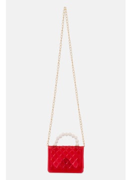Willow & Ruby Kids Girl Mini Crossbody Purse Quilted Glitter Bag, Hot Pink  - Image 2