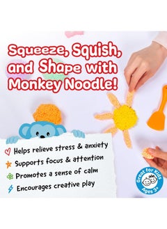 IMPRESA Monkey Foam From The Original Monkey Noodle 5 Giant Blocks, Squishy Sensory Toys For Kids With Unique Needs Fosters Creativity, Fun Play Foam, Great For Classrooms, Home, & Playtime Ages 3+  - Image 3