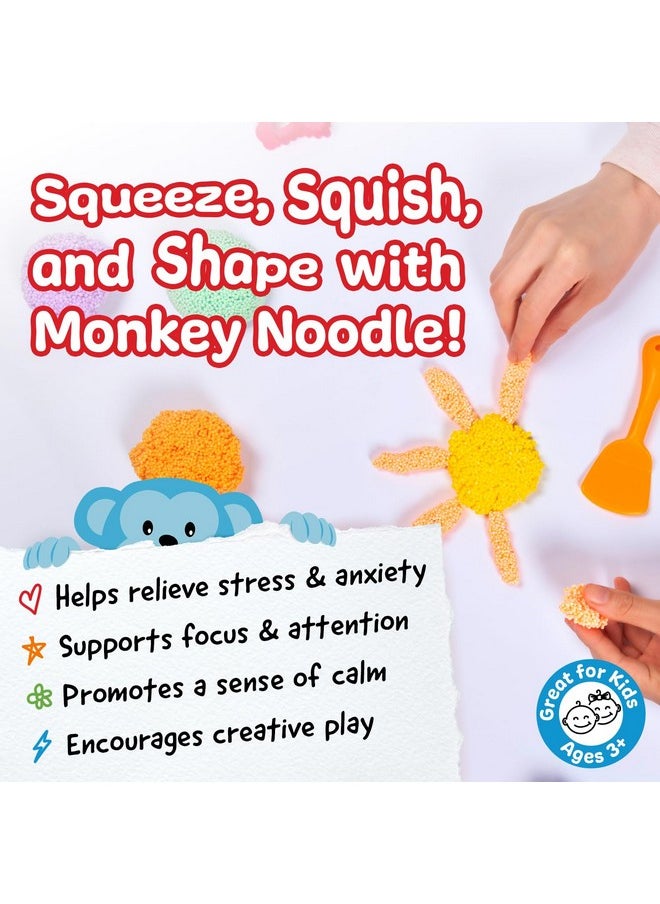 IMPRESA - Monkey Foam From The Original Monkey Noodle 5 Giant Blocks, Squishy Sensory Toys For Kids With Unique Needs Fosters Creativity, Fun Play Foam, Great For Classrooms, Home, & Playtime Ages 3+ - Image 1