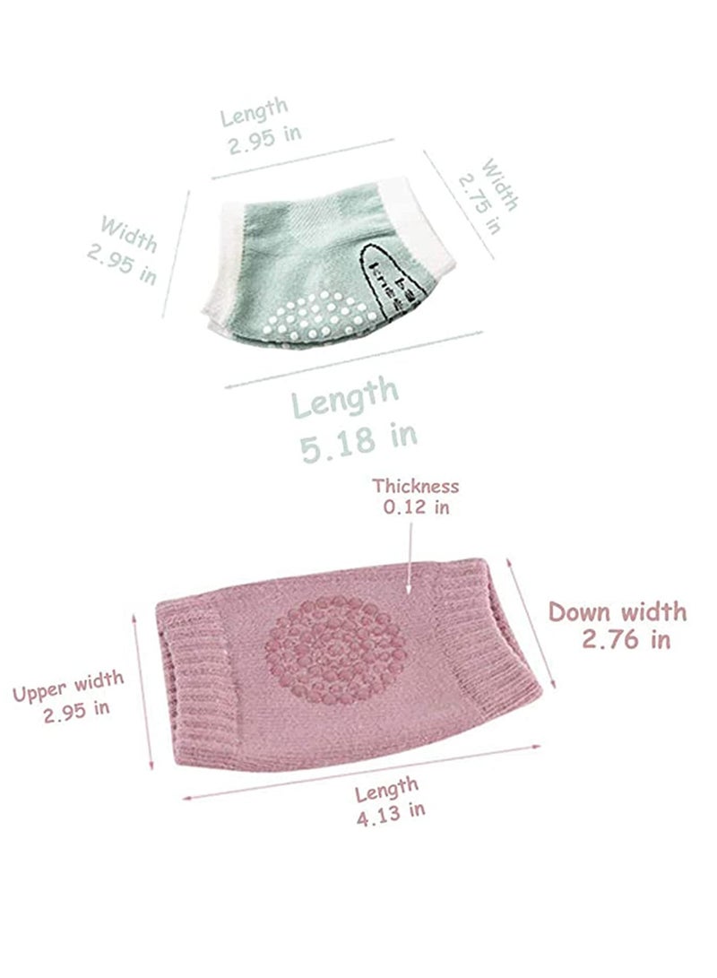 SOLARAE Baby Knee Pads for Crawling Boy Girls Anti Slip Leg Warmers Kids Kneepads and Elbow Anti-Slip Toddlers 5 Pairs - Image 2