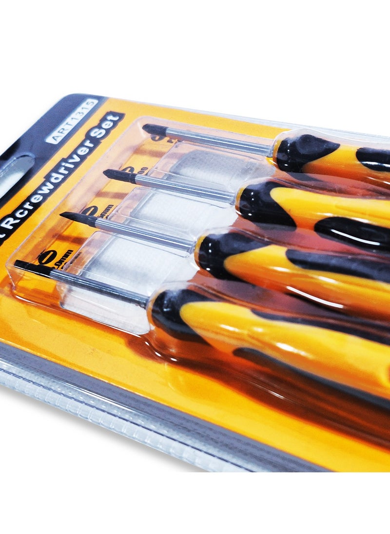 ABC - Professional 4-piece multi-functional ratchet screwdriver set (straight and star), small and slim repair tool set with 50mm height and (2.0mm-2.5mm), light and easy to use anywhere - Image 1