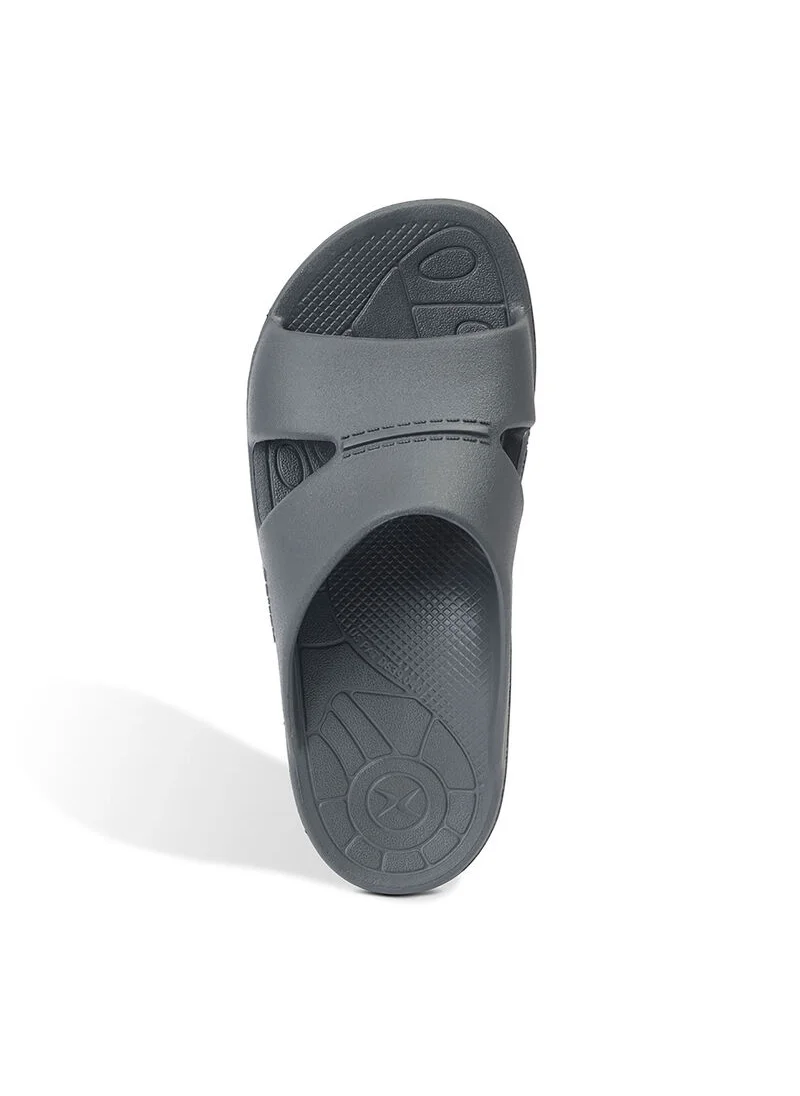 aetrex Bali Orthotic Slides For Men Charcoal