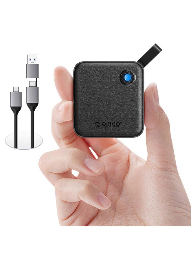 ORICO Portable SSD 256 GB with 2 in 1 USB C Cable, External Solid State Drives, Up to 460MB/s, Status Indicator, Reliable Storage for USB-C Smartphone, Tablet, PC - B5PLUS - Image 1