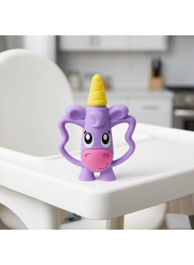 Playgro Stella's Massaging Toothbrush – Baby Teething Toothbrush with Soft Silicone Bristles, Gentle Gum Massage for Infants & Toddlers, Easy-Grip Handle for Oral Care Training - Image 4