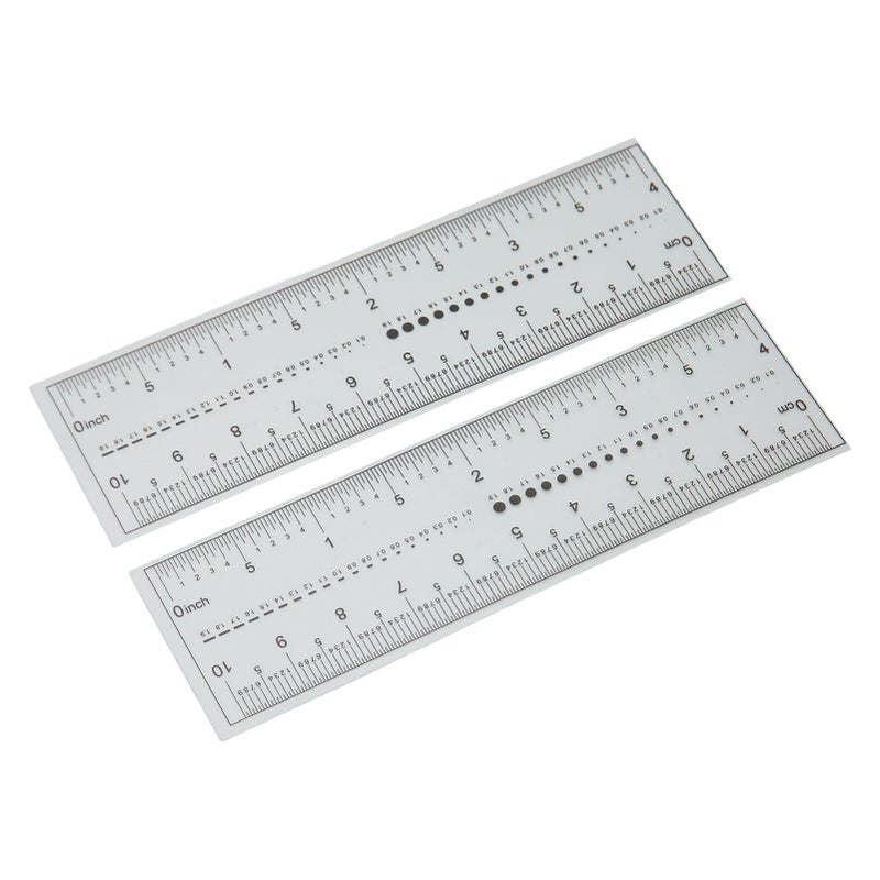 10PCS Fake Nails Measuring Ruler Professional Portable Transparent Nail Art PVC Soft Ruler for Nail Measuring Tool - Image 1