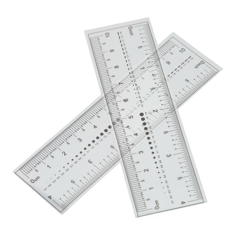 10PCS Fake Nails Measuring Ruler Professional Portable Transparent Nail Art PVC Soft Ruler for Nail Measuring Tool - Image 5