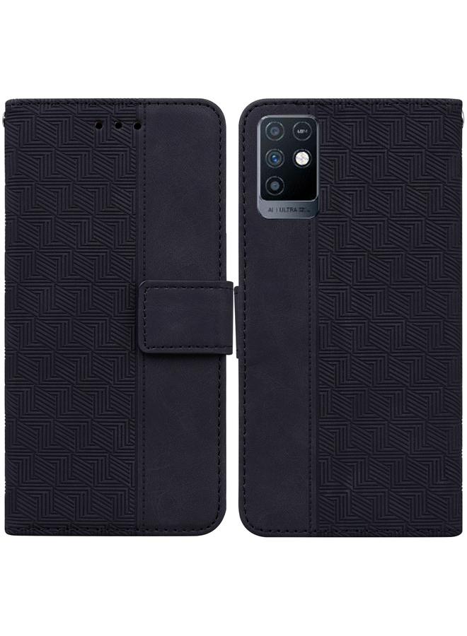 زبون جراب لهاتف Infinix Note 10 X693 مصنوع من الجلد المنقوش هندسيًا - Image 1