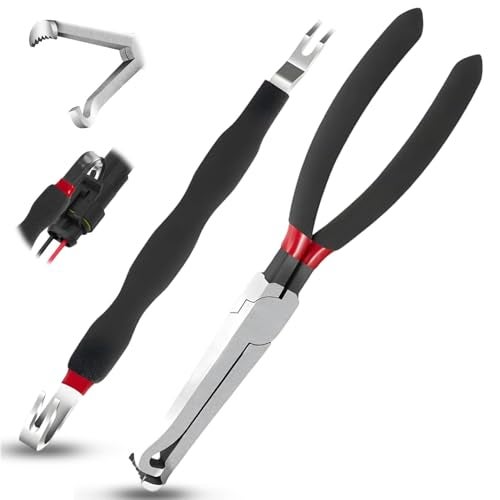 DIANZHU Electrical Disconnect Pliers 37960, Electrical Connector Separator 13120, 8in Automotive Tools Electrical Connector Pliers, Automotive Tools for Push Tab Style Plugs (2-Piece Set) - Image 1