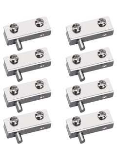 Excefore Glass Door Hinge, 8Pcs Iron Glass Door Pivot Hinge, Glass No Drilling Fit for 3-6mm Free-Swinging Glass Door  - Image 1