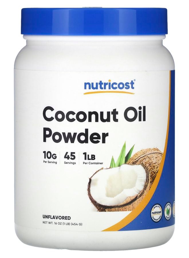 Nutricost Coconut Oil Powder Unflavored 16 oz (454 g)