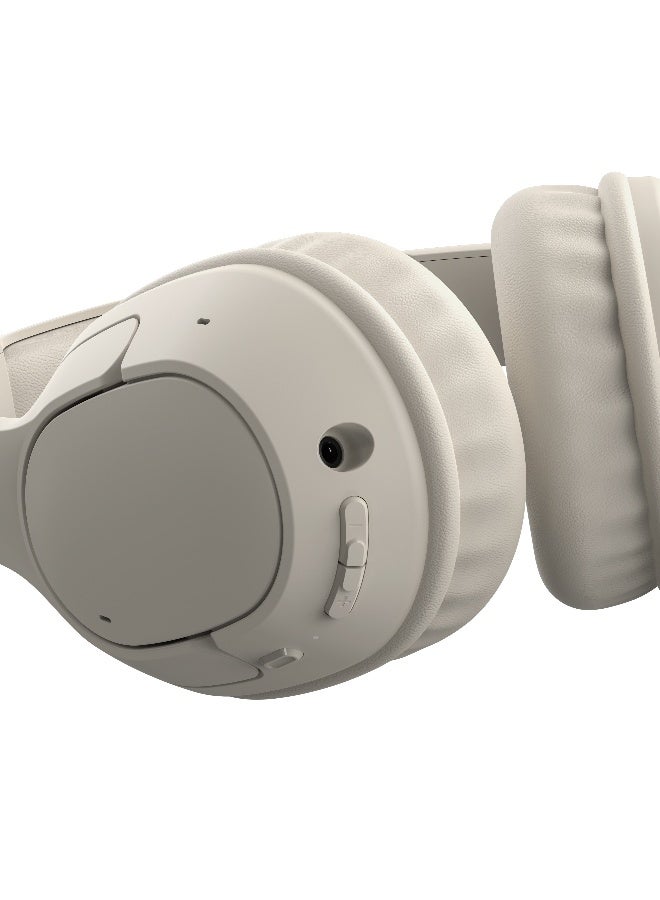 Belkin SoundForm Surround Bluetooth Over-Ear Headphones, Environmental Noise Cancelling Headphones, Wireless with 60H Playtime & Soft Ear Cups for iPhone, Galaxy, iPad, Travel, Home, or Office - Sand Sand - Image 5