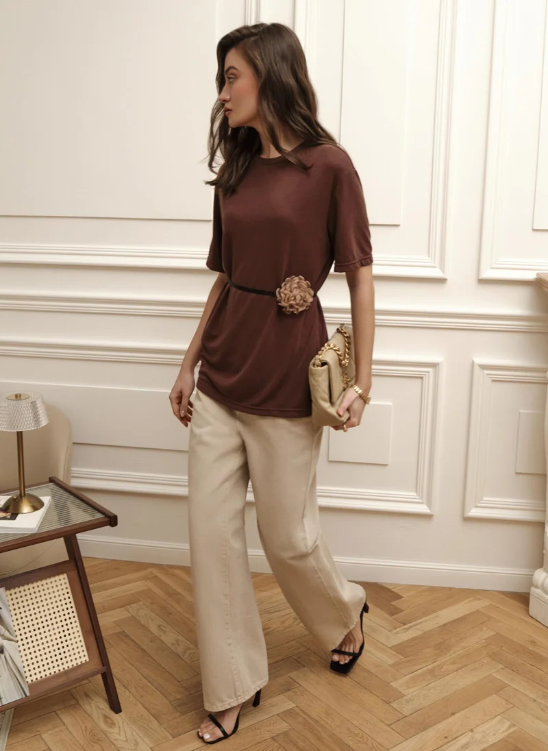 Lichi Loose-fitting jersey T-shirt