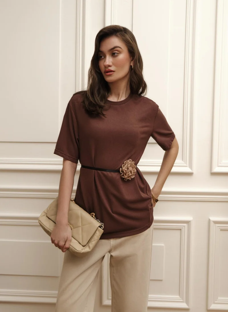 Lichi Loose-fitting jersey T-shirt