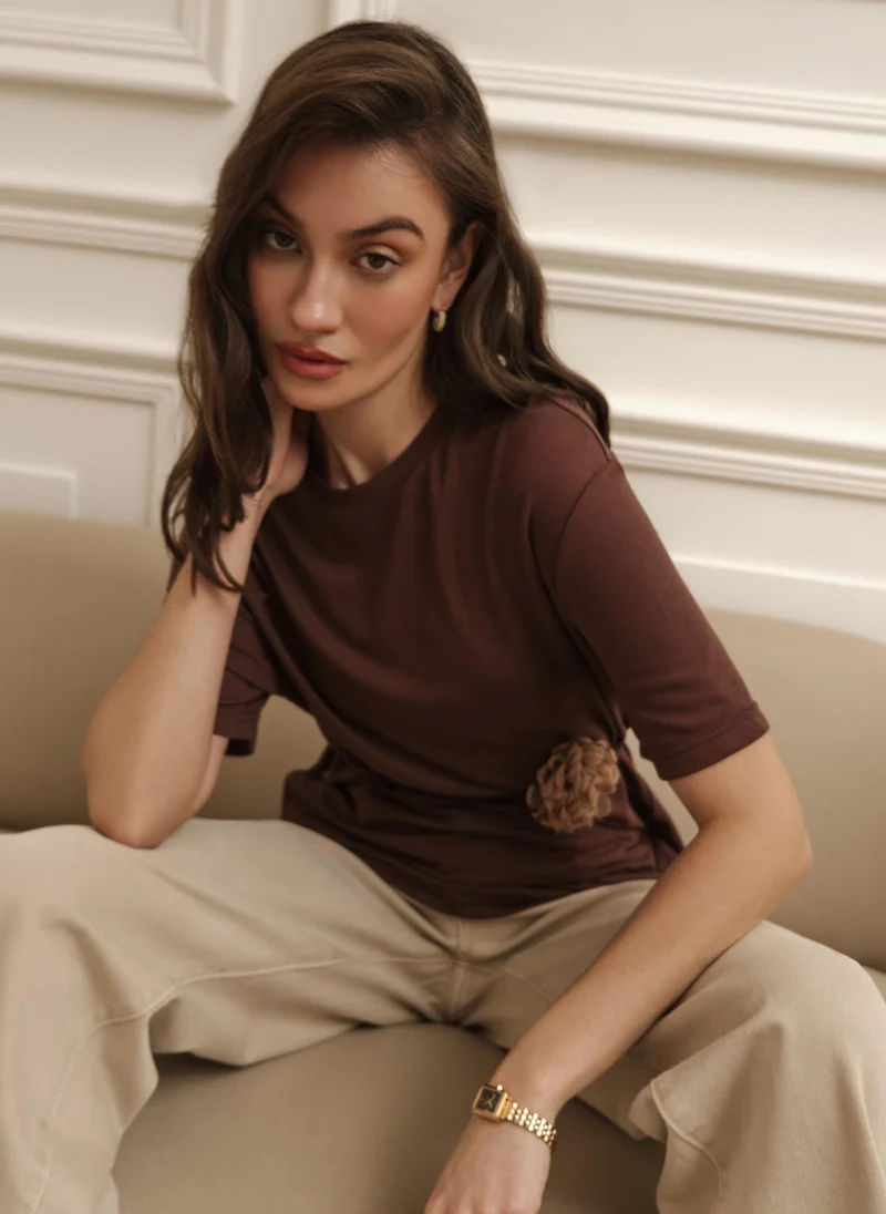 Lichi  Loose-fitting jersey T-shirt for Women | Best Price UAE