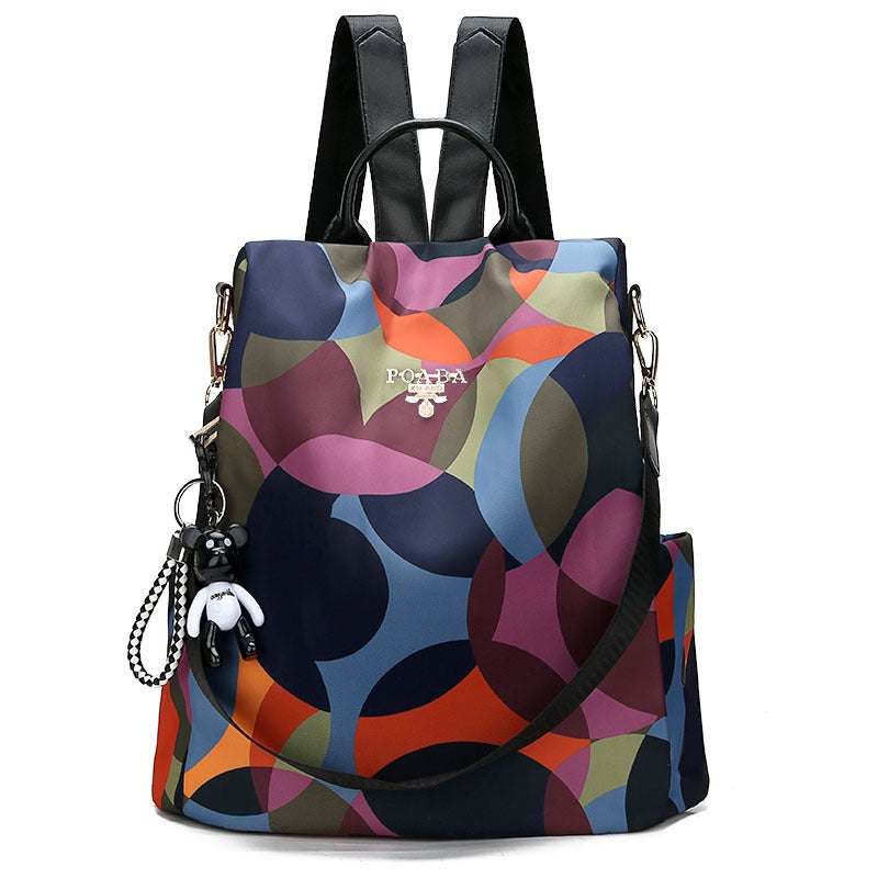 Travel Backpack Women'S Korean Fashion Anti-Theft Schoolbag Women'S Oxford Cloth Bag Backpack Explosions - Image 2