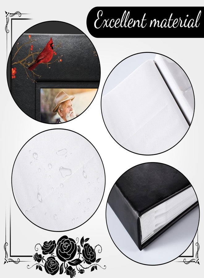ReliThick Cardinal Funeral Photo Album 4 x 6 Inch 200 Blank Pages Memorial Leather Album Memory Album Scrapbook for Memorial Service Decor in Loving Memory Supply (Celebration of Life) - Image 5