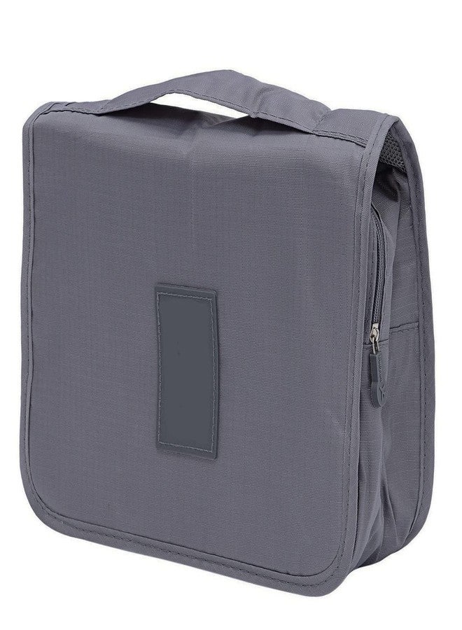 MYZON Hanging Travel Toiletry Cosmetic Make up Organizer Bag for Women and Girls Waterproof Grey - Image 5