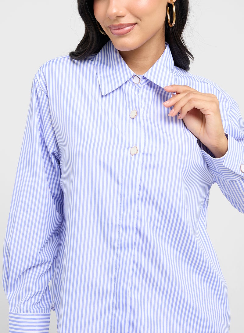 جينجر قميص بأزرار مخططة - Image 3