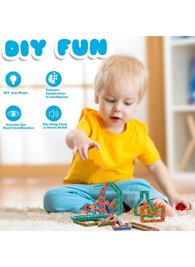 Sosation - 36 Pack Wacky Tracks Fidget Toy 24 Links Snake Fidget Toy For Kids Sensory Click Fidget Toys For Kids Adults Adhd Stress Relief Keep Fingers Busy And Minds Focused - Image 1