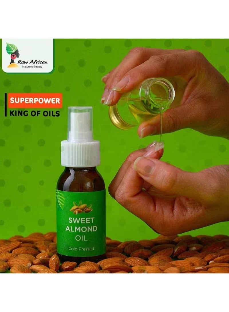 رو أفريكان زيت اللوز الحلو الأفريقي - 100% طبيعي معصور على البارد - لترطيب الشعر والبشرة - Image 3