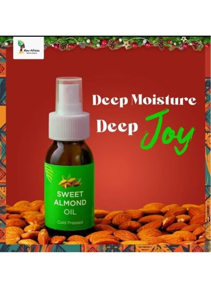 رو أفريكان زيت اللوز الحلو الأفريقي - 100% طبيعي معصور على البارد - لترطيب الشعر والبشرة - Image 4