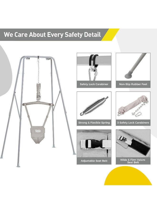 FUNLIO Baby Door Hopper with Stand for 6-24 Months - Image 3