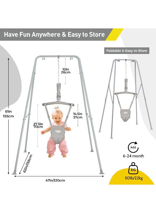 FUNLIO Baby Door Hopper with Stand for 6-24 Months - Image 4