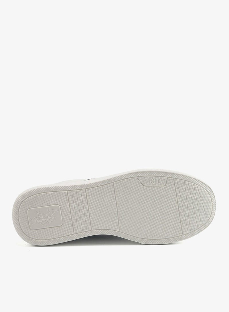 U.S. Polo Assn. Men's White Sneakers with Bold Side Logo Shoes - Sporty Striped Design Shoes for Effortless Everyday Styling - Image 4