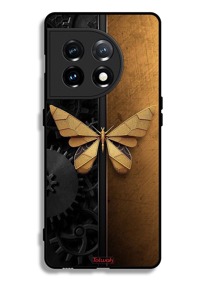Tolwak OnePlus 11 5G Protective Case Cover Steel Butterfly - Image 2