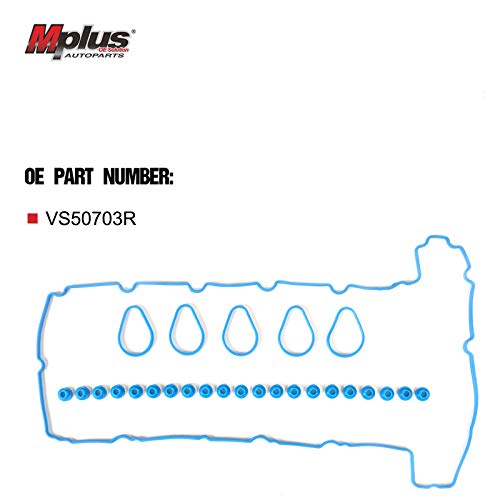 MPLUS OE SOLUTION AUTOPARTS Mplus VS50703R Engine Valve Cover Gasket Set replace 04-06 for Chevrolet Colorado & for GMC Canyon / 06 for Hummer H3 & Isuzu I-350 3.5L L5 - Image 2
