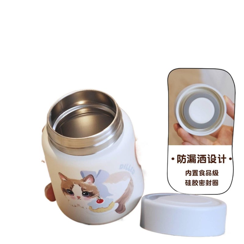 قارورة مياه معزولة، ستانلس ستيل، 150 ml، مناسب للتنقل من الستانلس ستيل - Image 4