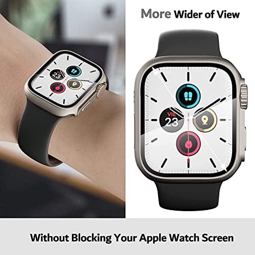 Meyaar Hard PC Case for Apple Watch Series 9/8/7 41mm Change to Ultra Look Cover, Apple Watch Ultra Converter case with Screen Protector for iWatch Series 9/8/7 (41mm) - Image 4
