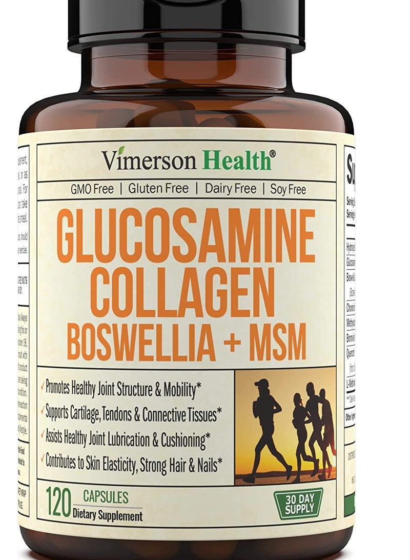 Vimerson Health Glucosamine Collagen Boswellia & MSM 120 Capsules - Image 1