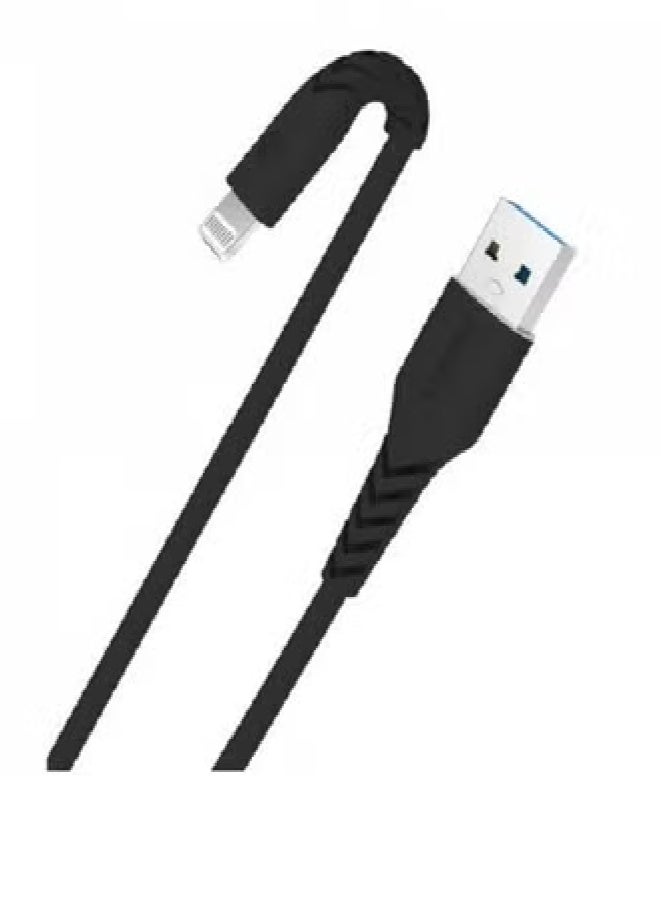 بايسيل كابل آيفون، بطول 120 سم، من ماركة Piecell الأمريكية، معتمد من Apple، مصنوع من الجلد الأسود - Image 4