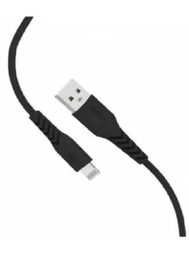 بايسيل كابل آيفون، بطول 120 سم، من ماركة Piecell الأمريكية، معتمد من Apple، مصنوع من الجلد الأسود - Image 3