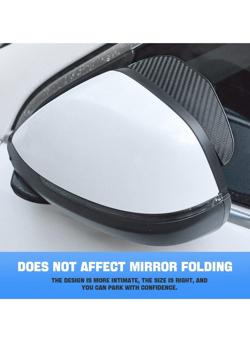 Bukela 2 Pack Visor Guards for Car Side Mirrors Universal Fit (Black)  - Image 2