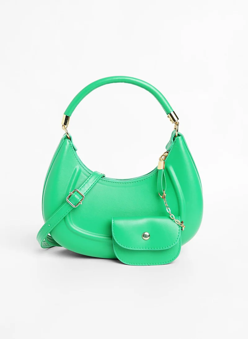 Haute Sauce The Curve Hand Bag - Shamrock Green