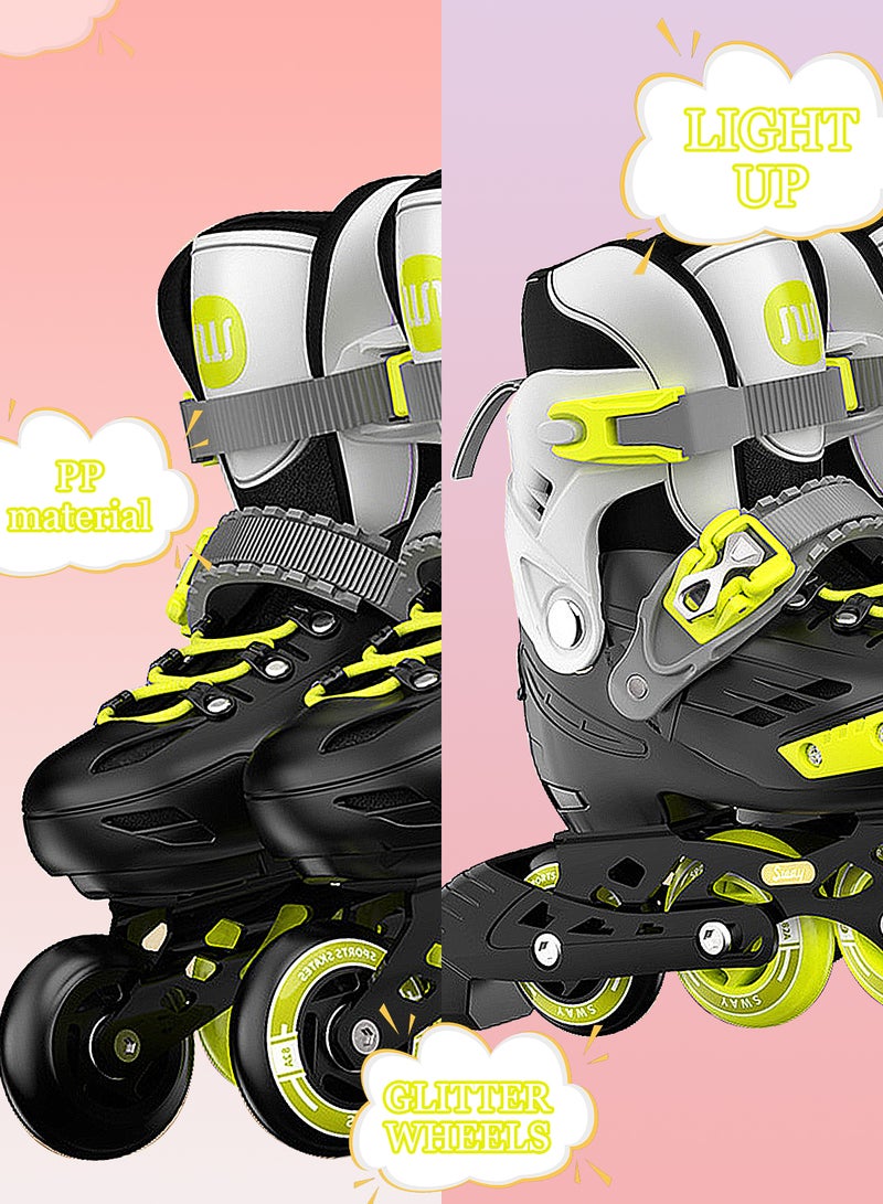 sway Kids Adjustable Roller Skates with Light Up Wheels, with Roller Skating Bag, Outdoor Fitness Skates, Adjustable Inline Skates for Boys and Girls - Image 5