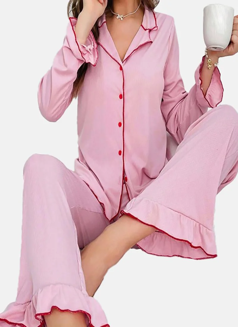 يونيكي Purple Solid Pyjamas & Shirt
