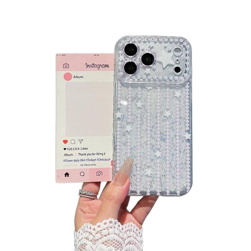 غطاء واقي | تصميم فيونكة من الدانتيل | حماية من السقوط | شفاف TPU | مقاوم للصدمات لـ iPhone 13 - Image 3