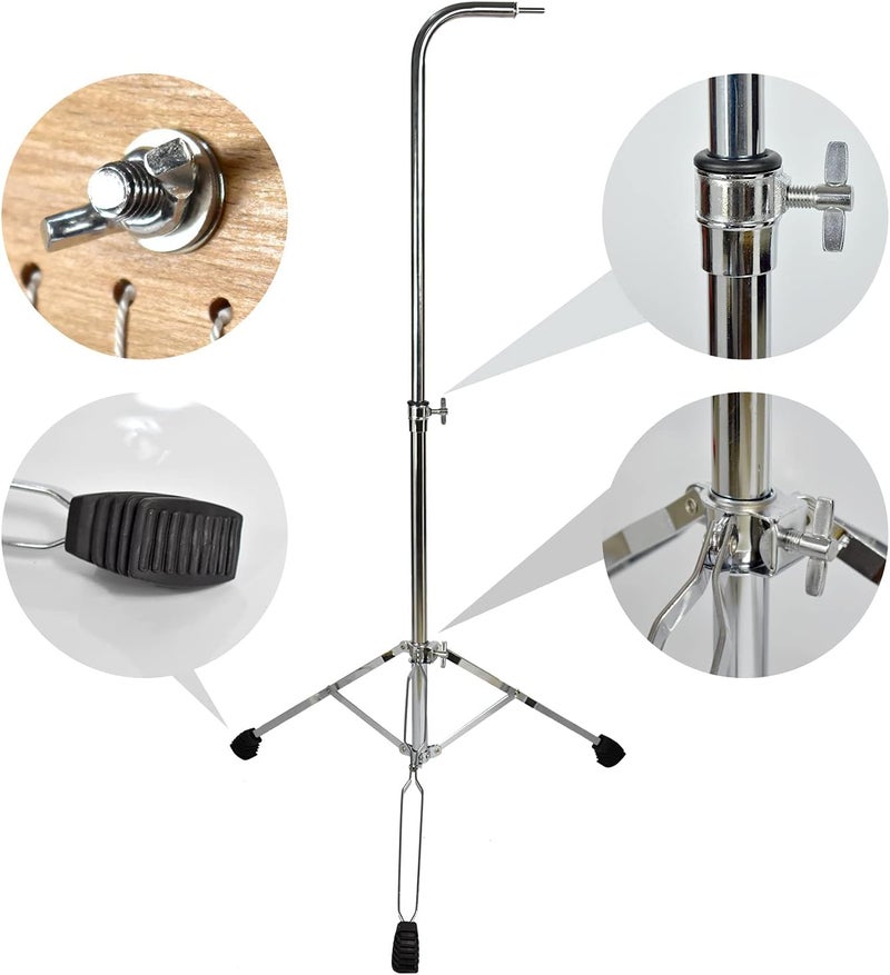 ENNBOM Bar Chimes with Adjustable Stand 25 Note 36 Note Single-row Wind Chime Musical Percussion Instrument (36 Note, Frosted gold) - Image 3