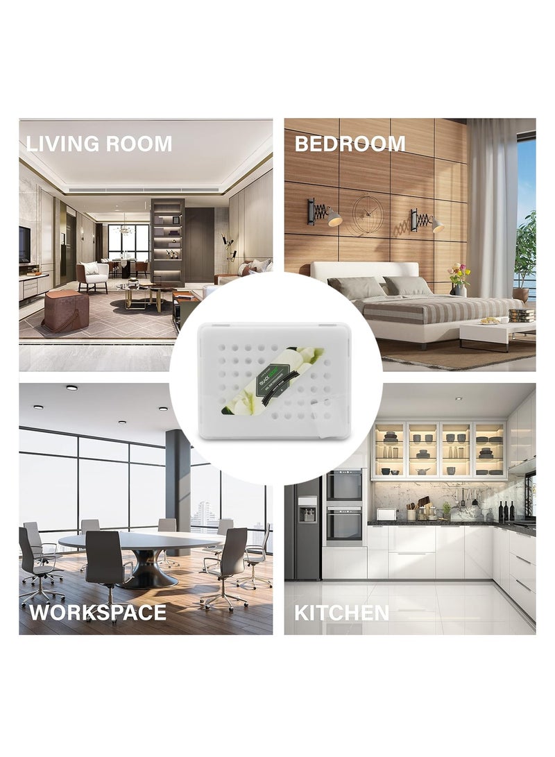 معطر جو جل برائحة المسك الأبيض 230 جرام للسيارة والمنزل، يدوم طويلاً، صديق للبيئة، غير سام، مزيل للروائح الكريهة لغرف النوم والمكتب والمطبخ والسيارة، بدون غاز، يعمل في جميع المواسم - Image 5