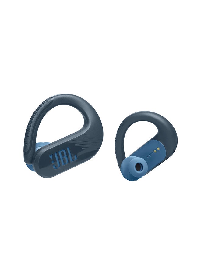 JBL Endurance Peak 3 Dust Water Proof Tws Active Earbuds Pure Bass Sound 50H Battery IP68 Dust And Water Proof Ambient Aware And Talk Thru Blue - Image 2
